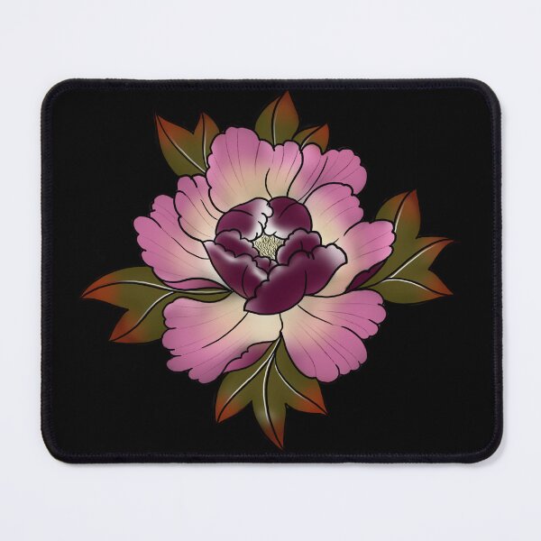 Item preview, Peony Flower Japanese Tattoo Style designed and sold by susyrdesign.