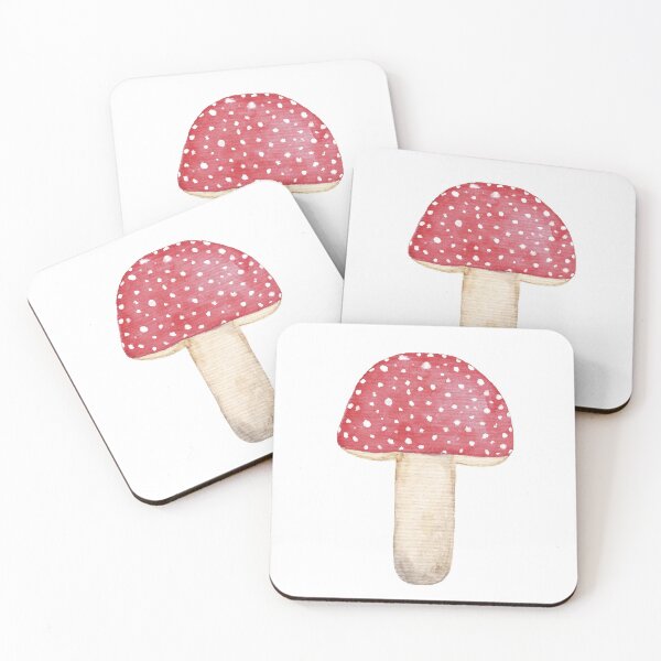 Item preview, Red mushroom watercolor art. designed and sold by FlowerGirlinHat.