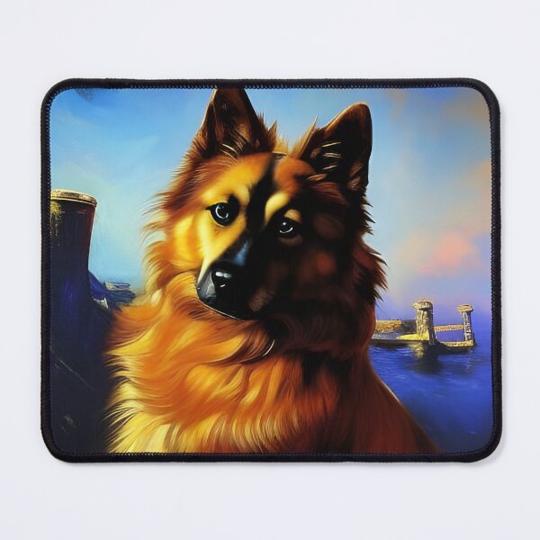 Artikelvorschau, Hundeportrait, pastos, Ai Generated Art entworfen und verkauft von ACC .