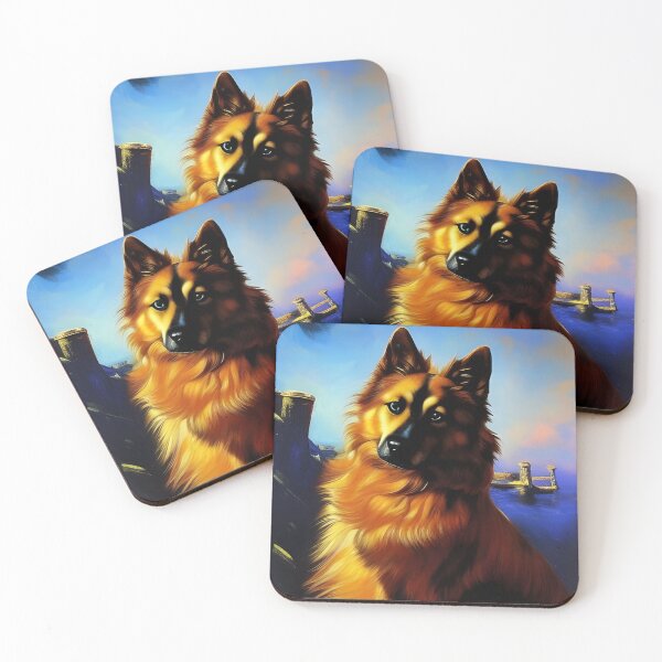Artikelvorschau, Hundeportrait, pastos, Ai Generated Art entworfen und verkauft von ACC .