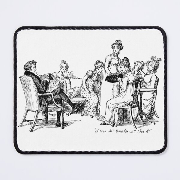 Item preview, "I hope Mr. Bingley will like it" - Pride and Prejudice 1894 Ed. Original Illustration designed and sold by TheProgramme.