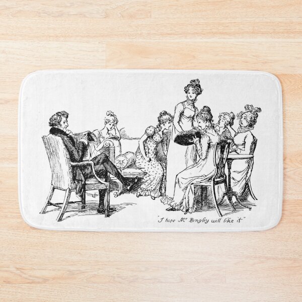 Item preview, "I hope Mr. Bingley will like it" - Pride and Prejudice 1894 Ed. Original Illustration designed and sold by TheProgramme.