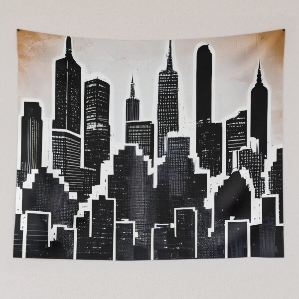 Item preview, Skyline in the style of famous art No. 83 designed and sold by CRAFTER-MEDIA.