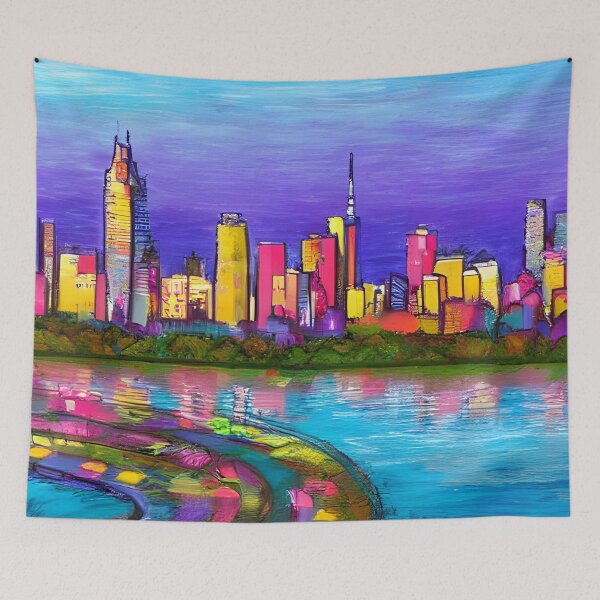 Item preview, Skyline in the style of famous art No. 79 designed and sold by CRAFTER-MEDIA.