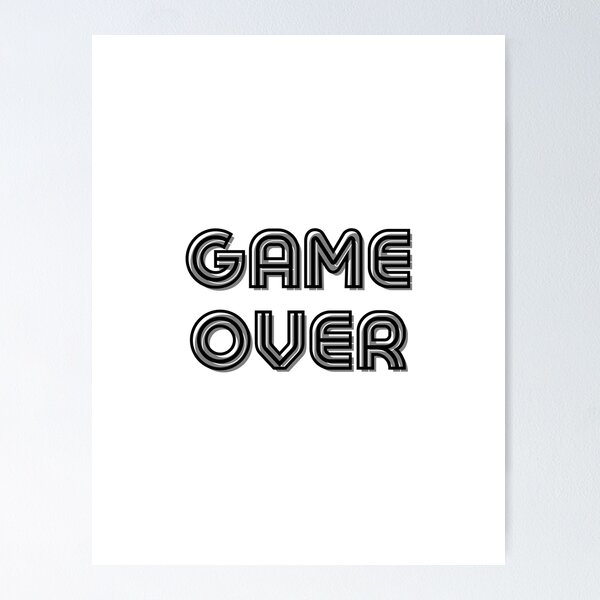 Item preview, game over designed and sold by alionakaluta.
