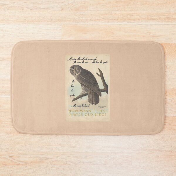 Item preview, Wise Old Owl Quote Vintage Print designed and sold by LindaCooke.