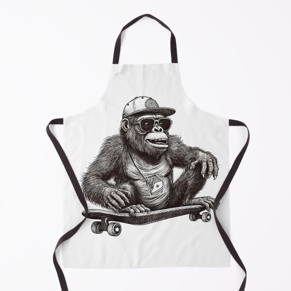 Artikelvorschau, Gorilla on Skateboard entworfen und verkauft von TilesHQ.