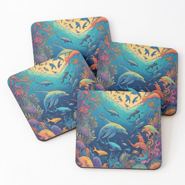 Item preview, Psychedelic ocean designed and sold by shadowartsss.