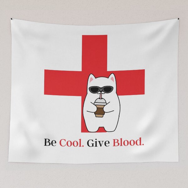 Item preview, Be Cool Give Blood - Save Lives Donation designed and sold by DzynLand.