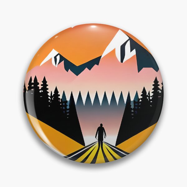 Item preview, An Epic Journey - A Stunning Illustration of a Man in the Middle of the Road designed and sold by GalihDA.