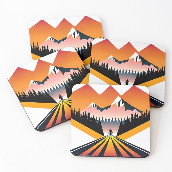 Item preview, An Epic Journey - A Stunning Illustration of a Man in the Middle of the Road designed and sold by GalihDA.