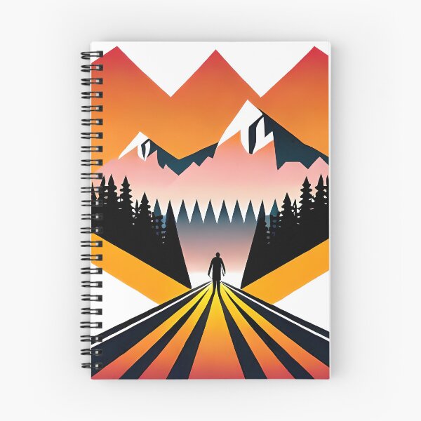 Item preview, An Epic Journey - A Stunning Illustration of a Man in the Middle of the Road designed and sold by GalihDA.