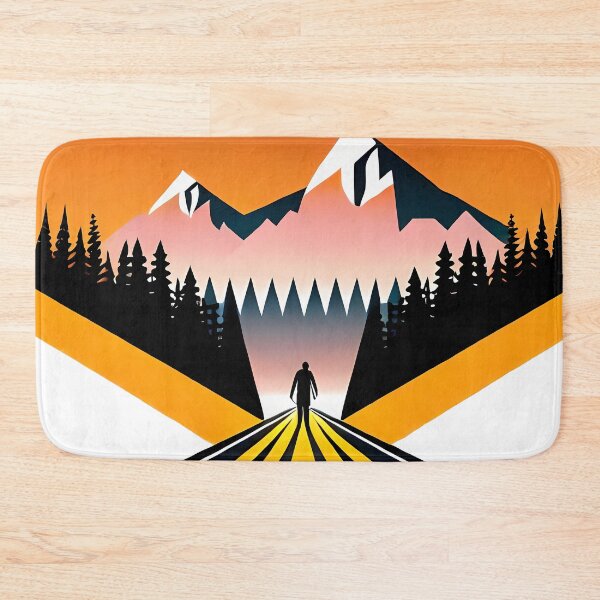 Item preview, An Epic Journey - A Stunning Illustration of a Man in the Middle of the Road designed and sold by GalihDA.