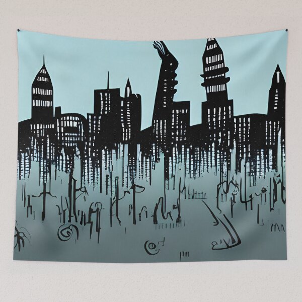 Item preview, Skyline in the style of famous art No. 77 designed and sold by CRAFTER-MEDIA.