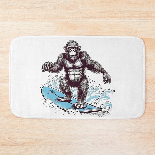 Artikelvorschau, Gorilla on Surfboard entworfen und verkauft von TilesHQ.