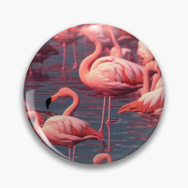Item preview, flamingos in Water Detailed Pattern designed and sold by Leo Rolph.