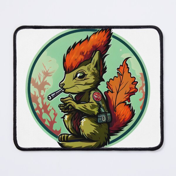 Item preview,  cute high Squirrel smoking weed designed and sold by futuresimo04.