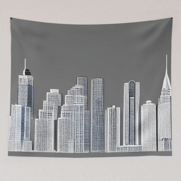 Item preview, Skyline in the style of famous art No. 73 designed and sold by CRAFTER-MEDIA.