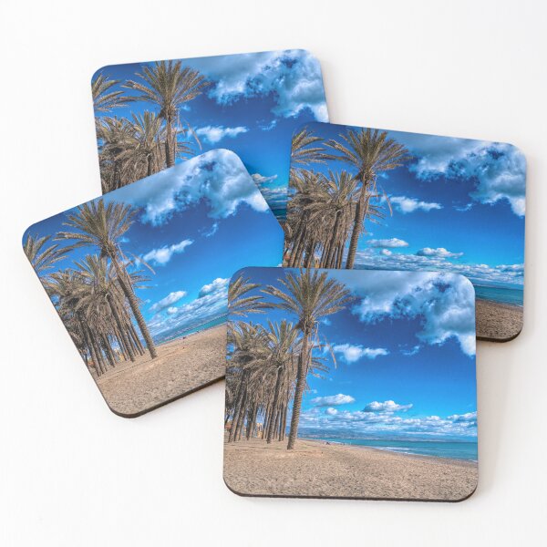 Item preview, Torremolinos Beach and Palm Trees Costa del Sol Spain designed and sold by acceleratorhams.