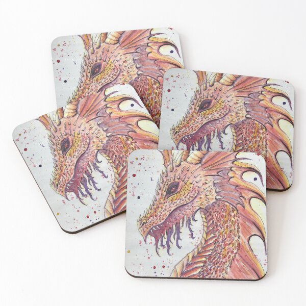 Item preview, Red Dragon Watercolor  designed and sold by ImpPrintsArt.