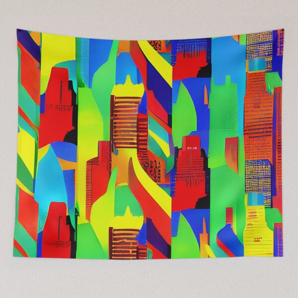 Item preview, Skyline in the style of famous art No. 70 designed and sold by CRAFTER-MEDIA.