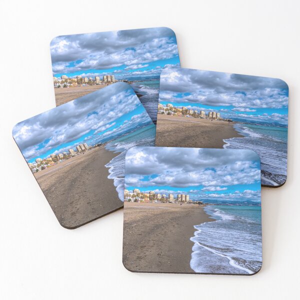 Item preview, Torremolinos Spain beach on Costa del Sol of Playa del Bajondillo Andalusia  designed and sold by acceleratorhams.