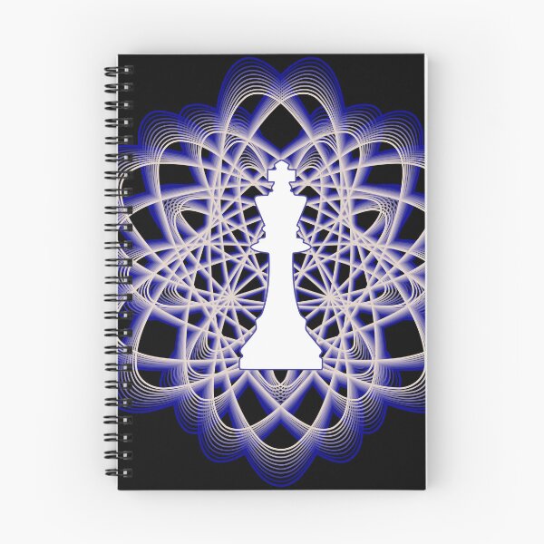 Item preview, White Chess King Piece in Atomic Swaps Abstract Spiral Lines designed and sold by Shapes-Mania.