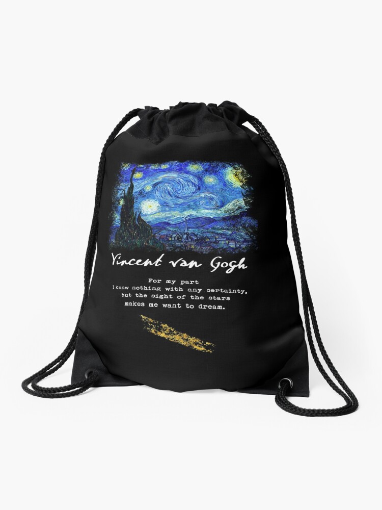 The Starry Night Vincent Van Gogh Backpack by Design & Art