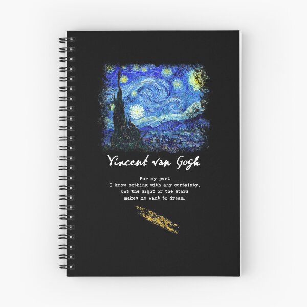 Item preview, Vincent Van Gogh "Starry Night", Poem / Quote, Signature. designed and sold by STYLESYNDIKAT.