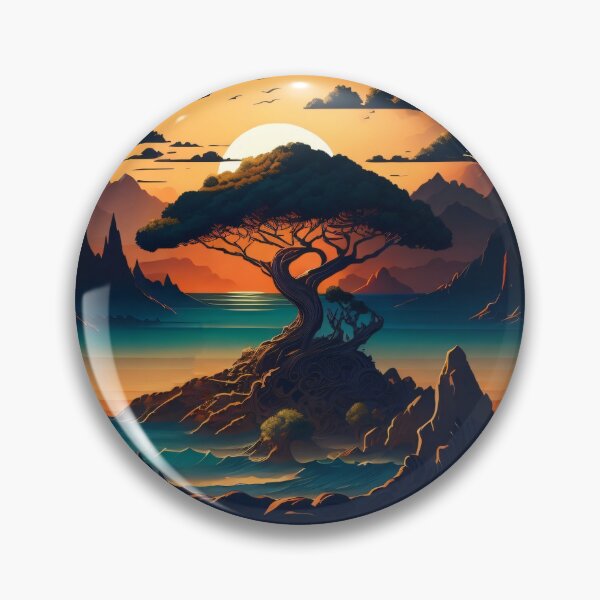 Item preview, Tree In Sunset designed and sold by Seljomoon.