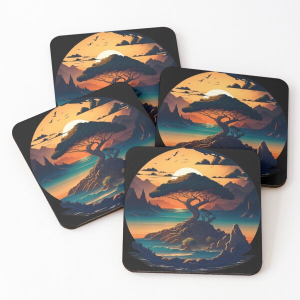 Item preview, Tree In Sunset designed and sold by Seljomoon.