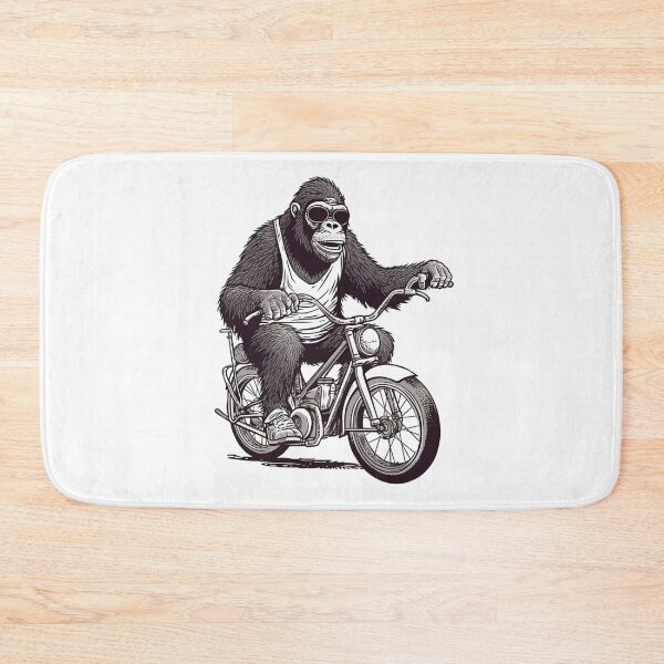 Item preview, Monkey on Bike designed and sold by TilesHQ.