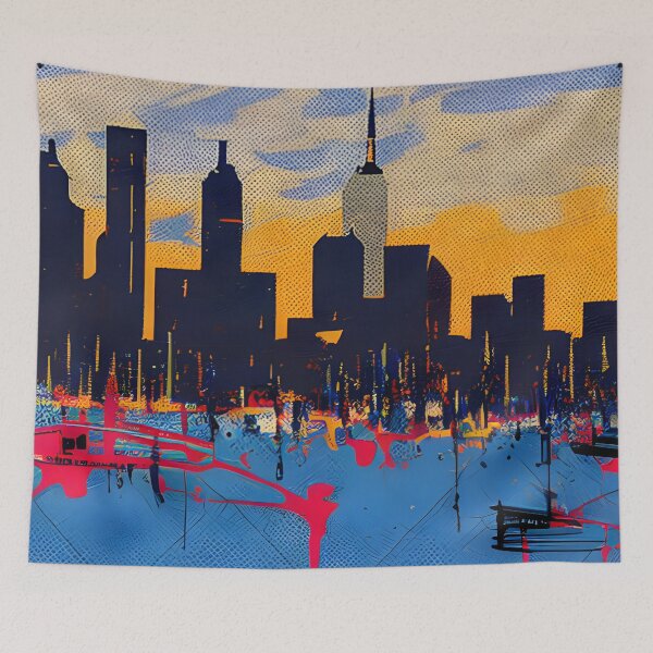 Item preview, Skyline in the style of famous art No. 65 designed and sold by CRAFTER-MEDIA.