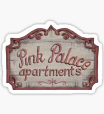 Coraline Pink Palace Apartments Sticker