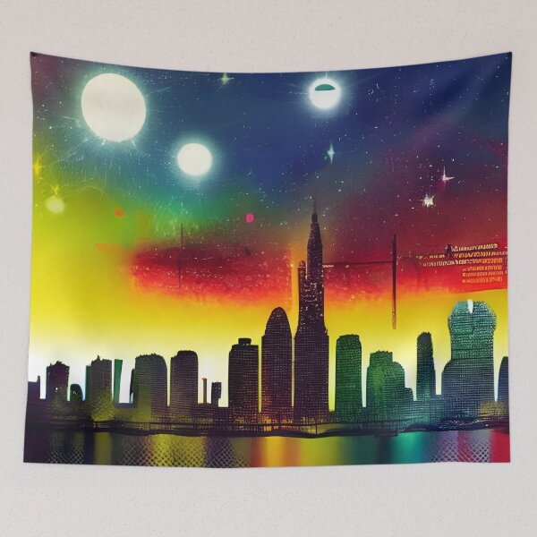 Item preview, Skyline in the style of famous art No. 63 designed and sold by CRAFTER-MEDIA.