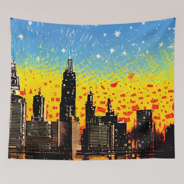Item preview, Skyline in the style of famous art No. 62 designed and sold by CRAFTER-MEDIA.