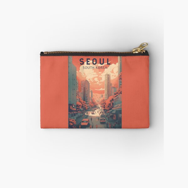 Artikelvorschau, Seoul Südkorea Illustration Reise Retro Vintage entworfen und verkauft von KrisSidDesigns.