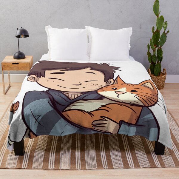 Item preview, Child adopting an orange stray kitten designed and sold by SingularityGeek.