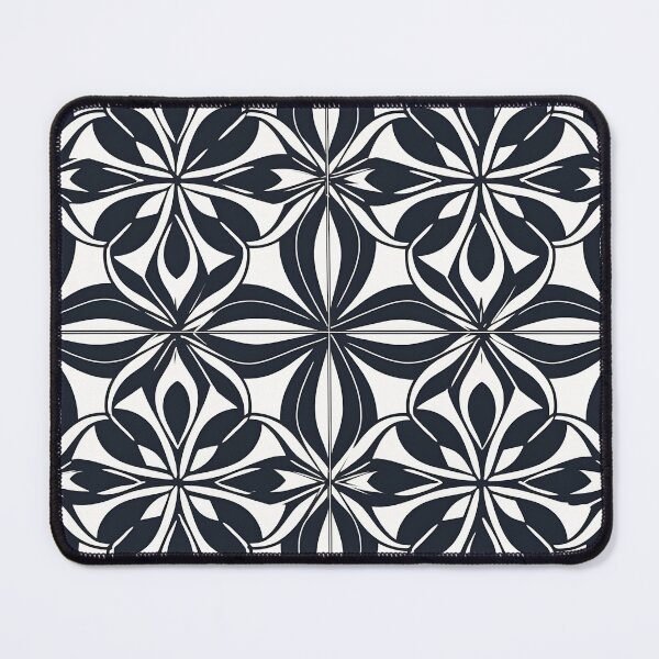 Item preview, Japanese Family Crest Design on Black and White Tile, AI Generated designed and sold by drawerwalker.