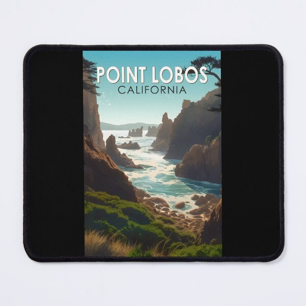 Item preview, Point Lobos California Travel Art Vintage designed and sold by KrisSidDesigns.