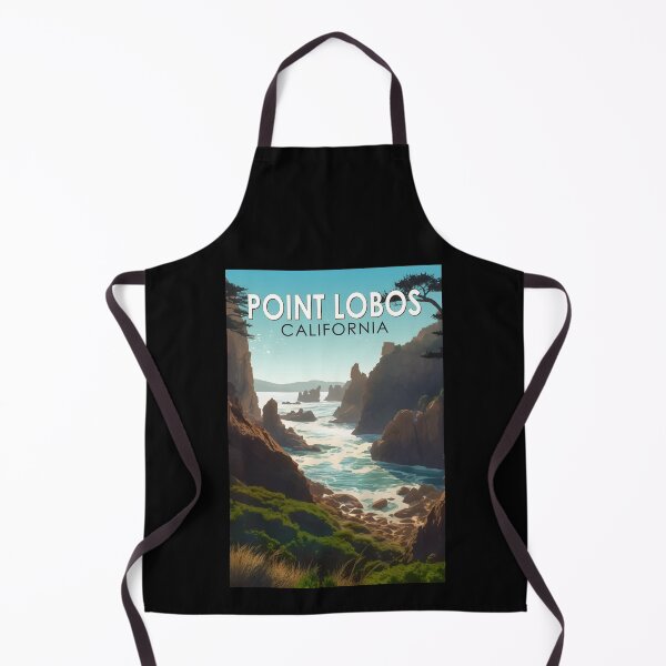 Item preview, Point Lobos California Travel Art Vintage designed and sold by KrisSidDesigns.