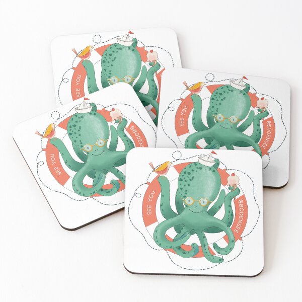 Item preview, "See you at Lake Constance" - Funny motif with an octopus designed and sold by hilledesign.