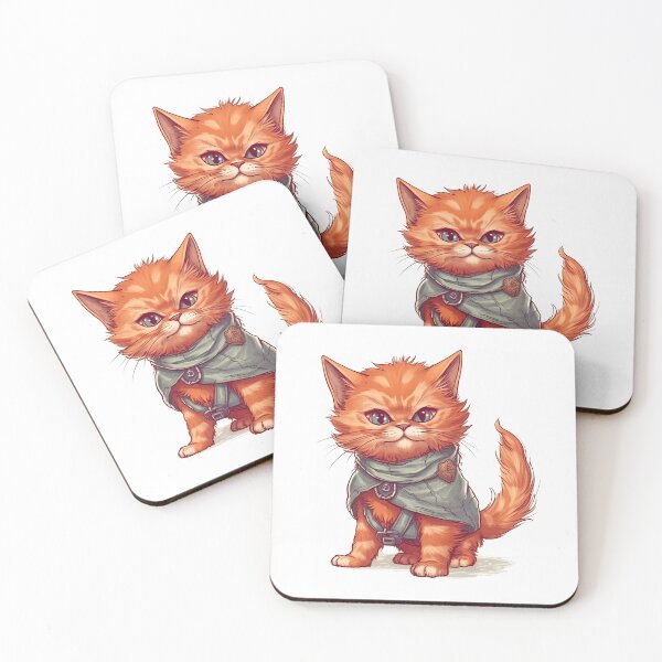 Artikelvorschau, Elegant adult orange cat with green eyes, wearing green attire entworfen und verkauft von SingularityGeek.