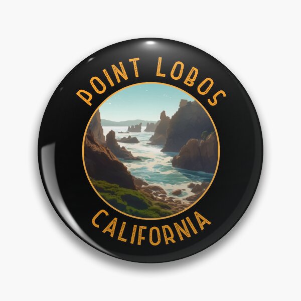 Item preview, Point Lobos California Distressed Circle designed and sold by KrisSidDesigns.