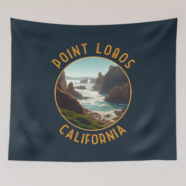 Item preview, Point Lobos California Distressed Circle designed and sold by KrisSidDesigns.