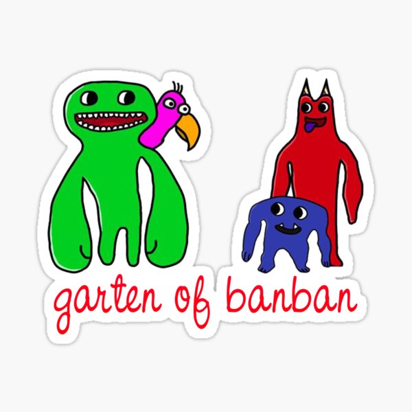Garten of Banban Characters - Jumbo Josh Fanart Sticker for Sale by  niahupshaws