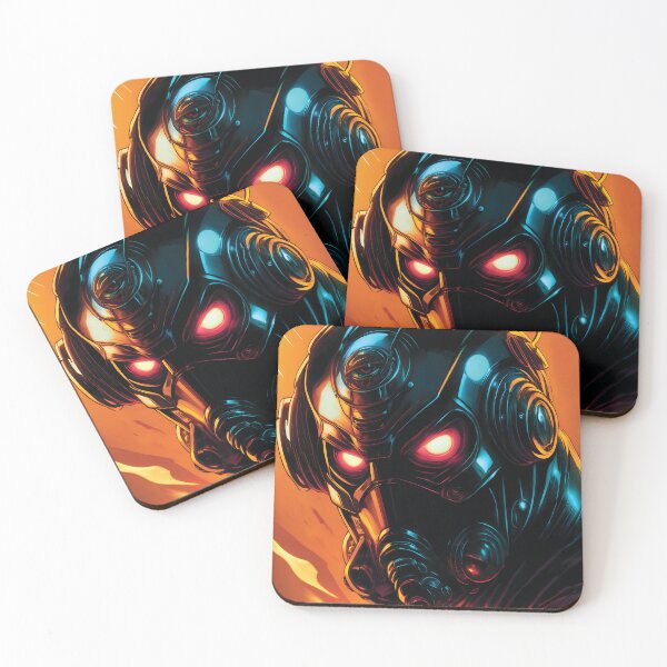 Item preview, Glowing Red-Eyed Comic Book Villain designed and sold by ByteyCreatives.