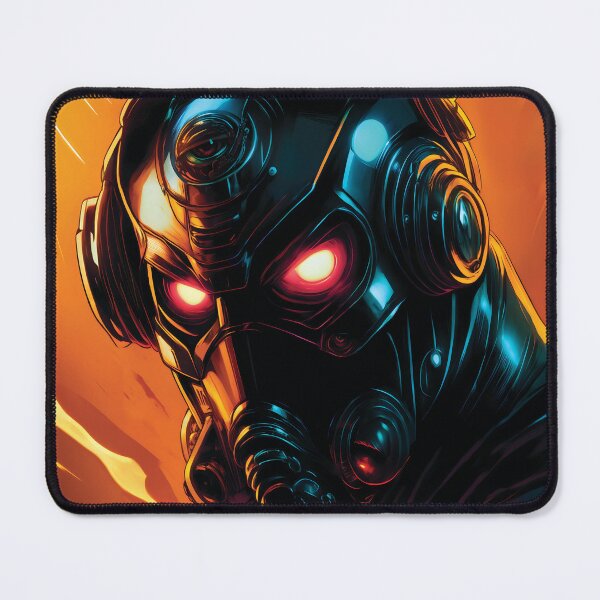 Item preview, Glowing Red-Eyed Comic Book Villain designed and sold by ByteyCreatives.