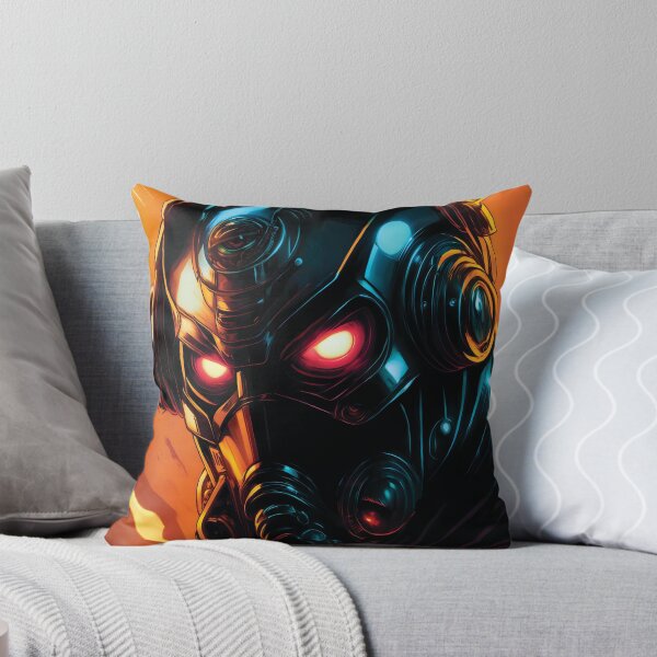 Item preview, Glowing Red-Eyed Comic Book Villain designed and sold by ByteyCreatives.