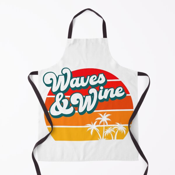 Item preview, WAVES AND WINE Retro Vacation Funny Summer Quote designed and sold by w1ckerman.